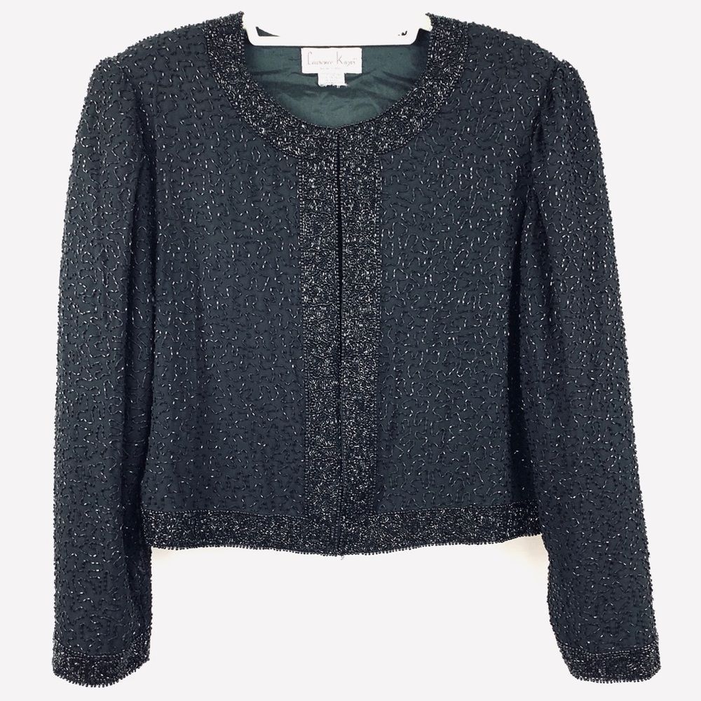 Laurence Kazar Vintage Sequin Beaded Jacket